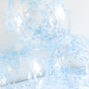 Light Pastel Blue tones Party Decorations Supplies, Blueberry Theme Birthday under the sea Confetti balloon Bridal shower baby Ice snow