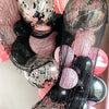 Haunted Chic Balloon Garland – Confetti & Marble Pink Balloons for Witchy Celebrations