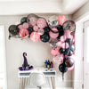 Haunted Chic Balloon Garland β Confetti & Marble Pink Balloons for Witchy Celebrations