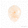 Pastel Orange Confetti Balloons β 12" Clear Latex Balloons for Elegant & Boho Parties