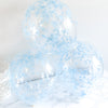 Light Pastel Blue tones Party Decorations Supplies, Blueberry Theme Birthday under the sea Confetti balloon Bridal shower baby Ice snow