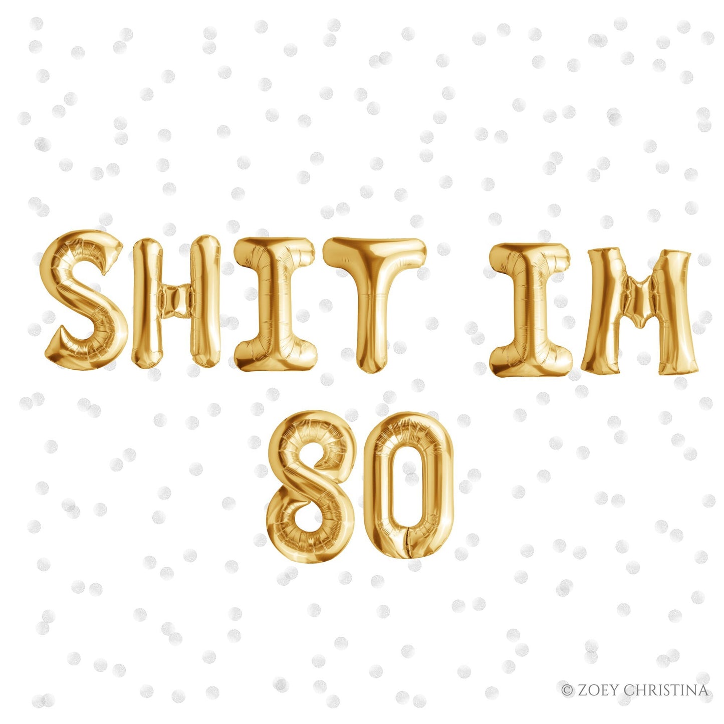 80th Birthday Foil Balloon Letter Kits – Milestone Birthday Decor