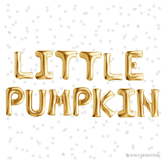 Little Pumpkin Foil Balloon Letter Kit – Fall Baby Shower & First Birthday Decor
