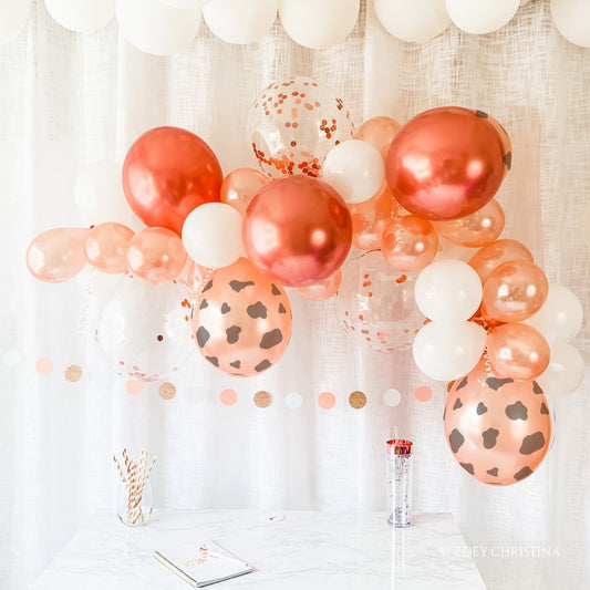 Cowgirl Bachelorette Balloon Garland – Rose Gold & Pink Western Party Arch
