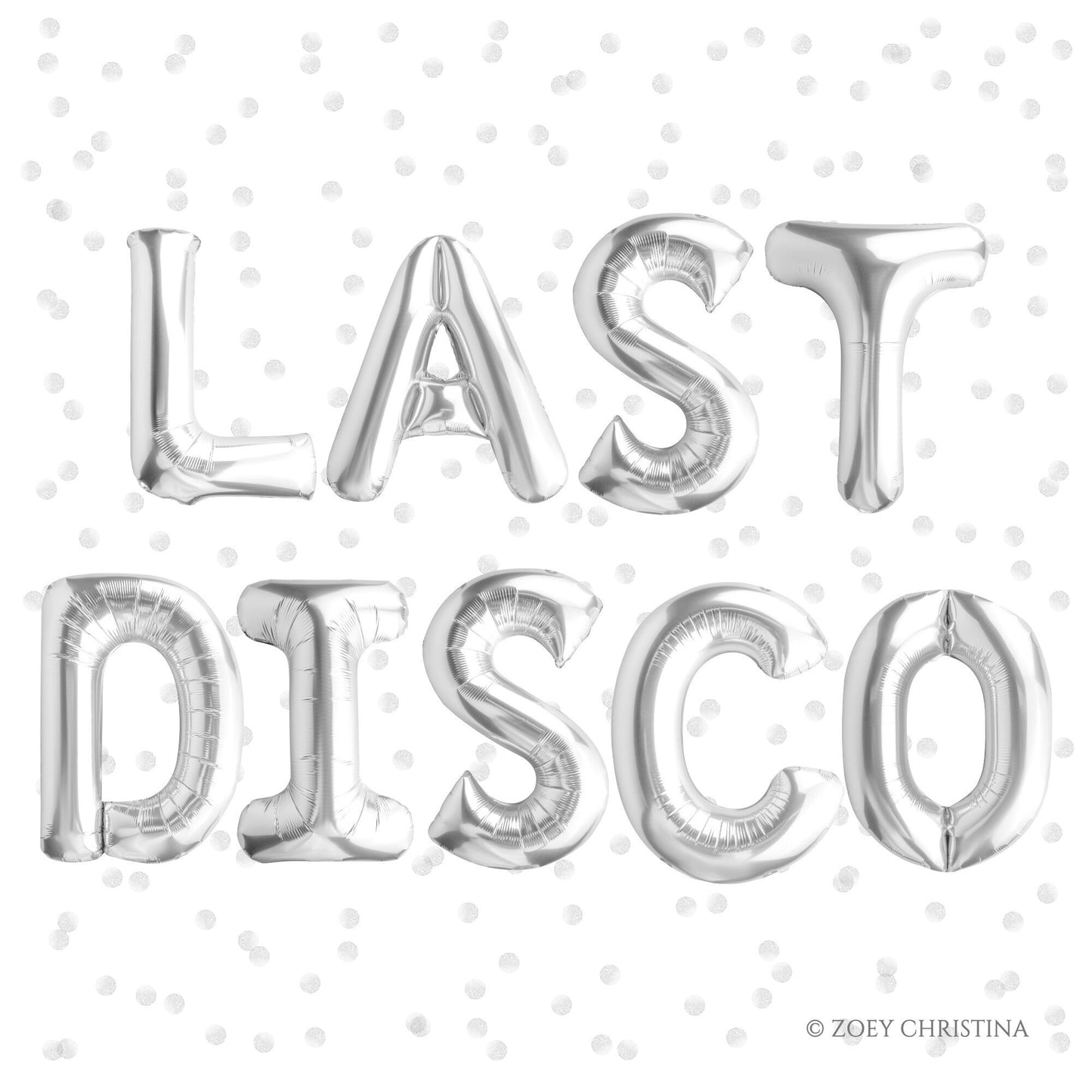 Disco-Themed Balloon Kit – "LAST DISCO" Foil Letters & Garland for Bachelorette & Birthday Parties