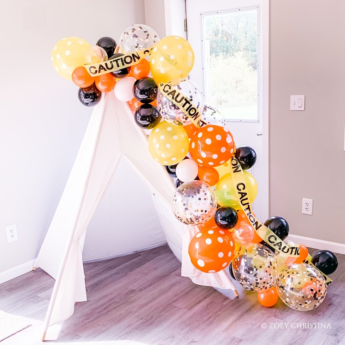 Under Construction Balloon Garland Kit – Work Zone Birthday Party Decor