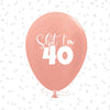 Funny 40th Birthday Balloons – "SHIT I'M 40" Latex in Multiple Colors