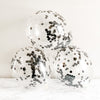 Black Confetti Birthday Balloon Confetti balloon bouquet, Black balloon party decorations for her, Cheers to 50 years birthday arrangement