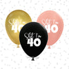 Funny 40th Birthday Balloons – "SHIT I'M 40" Latex in Multiple Colors