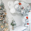 Elegant Christmas Balloon Garland – Snowy Theme for Weddings & Celebrations