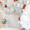 Elegant Christmas Balloon Garland – Snowy Theme for Weddings & Celebrations