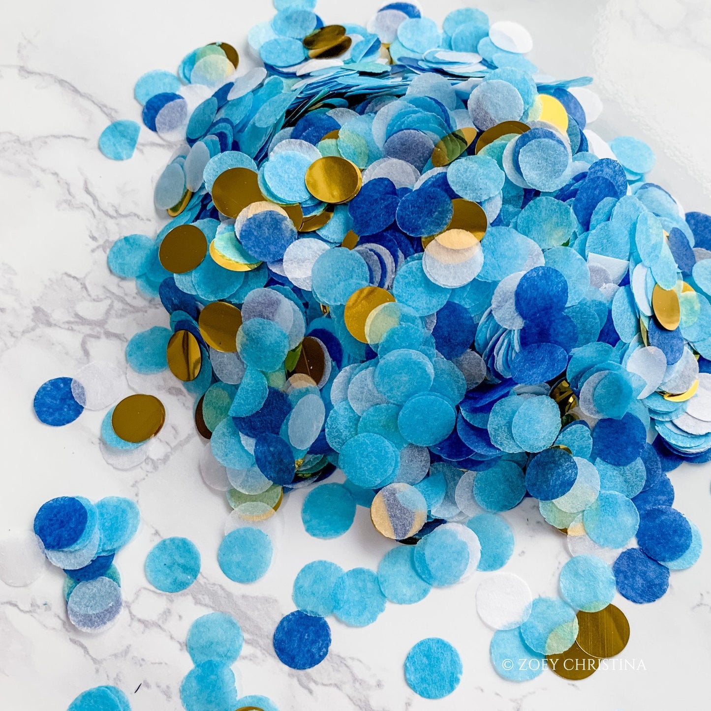 Blue Confetti Mix – Space & Nautical-Themed Party Decoration