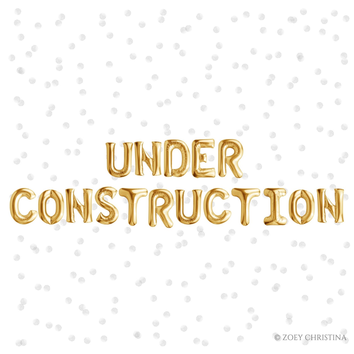 Work Zone Foil Balloon Kit – Construction Party Letter Balloons