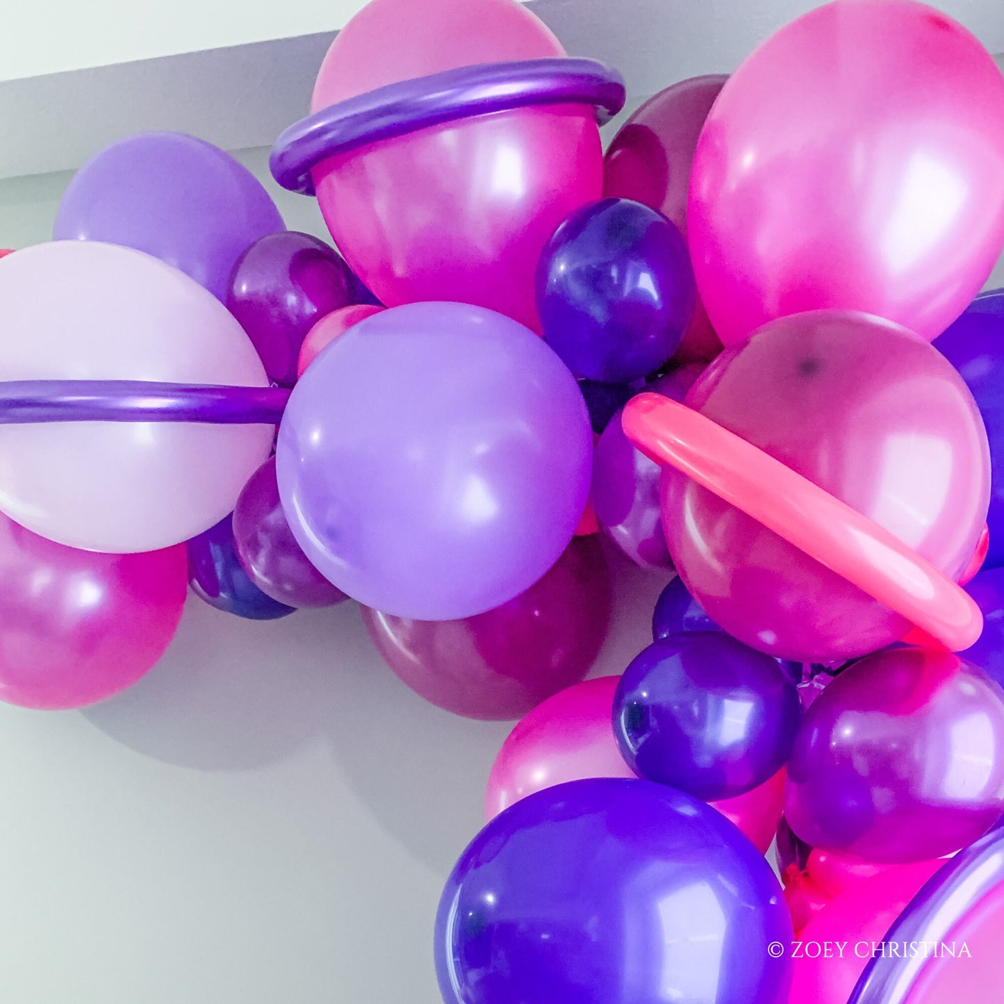Galactic Dreams Balloon Garland Kit – Pink & Purple Outer Space Party Decor