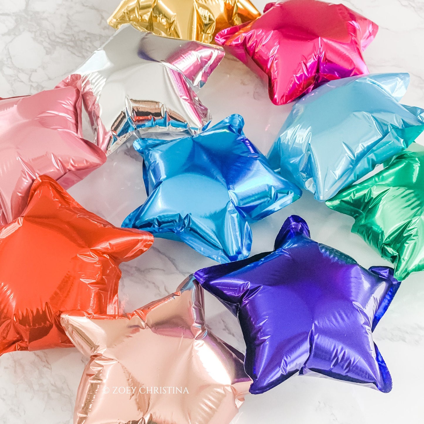 5" Mini Star Birthday Party balloon table scatter, Space ship Moon balloon party decorations for her him, space themed galaxy twinkle bday