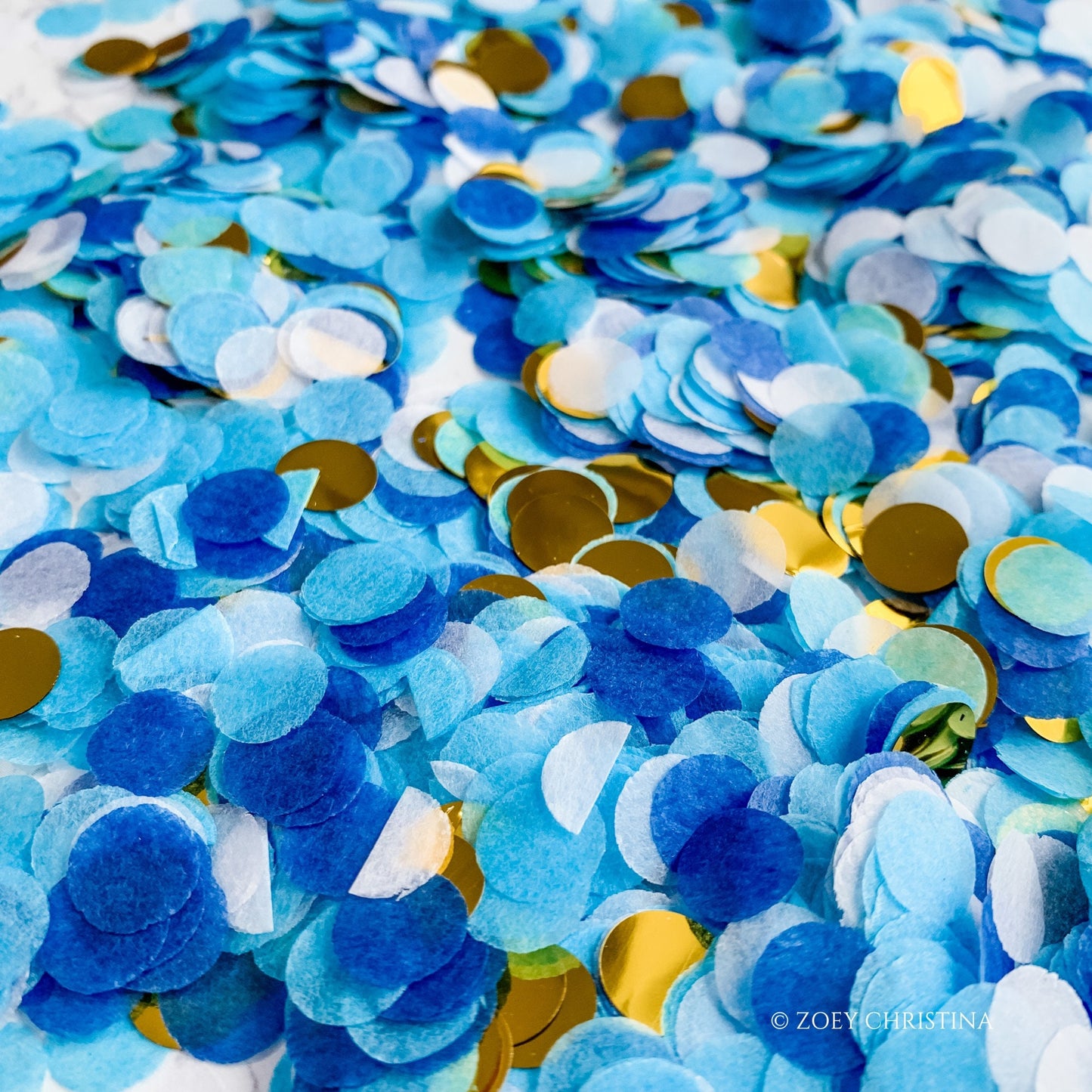 Blue Confetti Mix – Space & Nautical-Themed Party Decoration