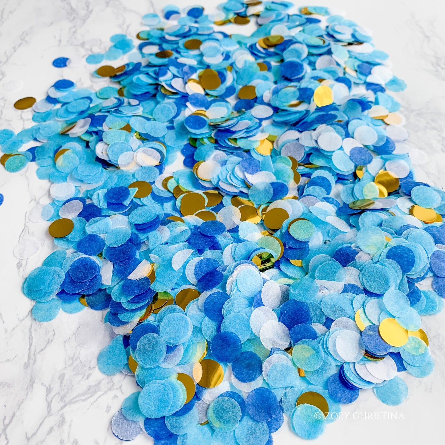 Blue Confetti Mix – Space & Nautical-Themed Party Decoration