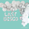 Disco-Themed Balloon Kit – "LAST DISCO" Foil Letters & Garland for Bachelorette & Birthday Parties