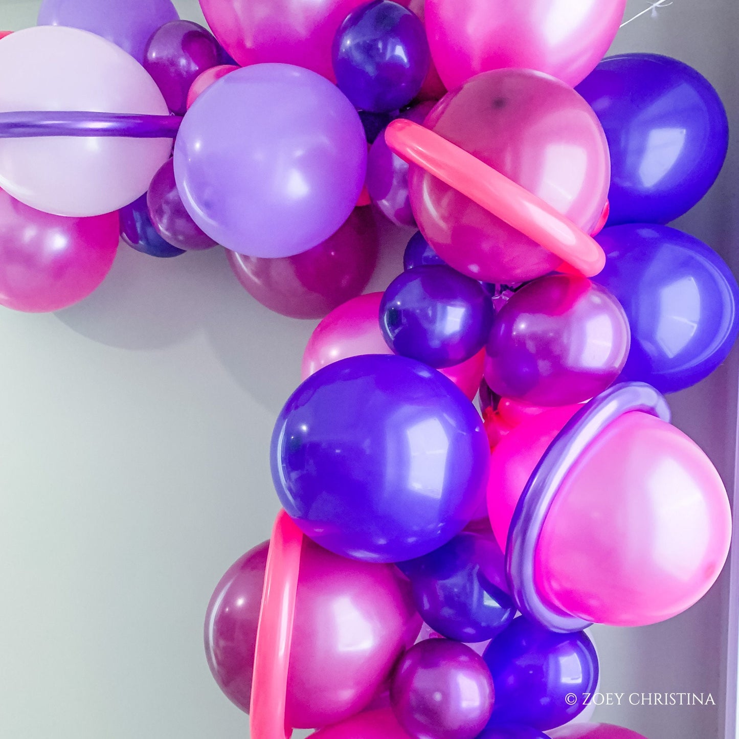 Galactic Dreams Balloon Garland Kit – Pink & Purple Outer Space Party Decor