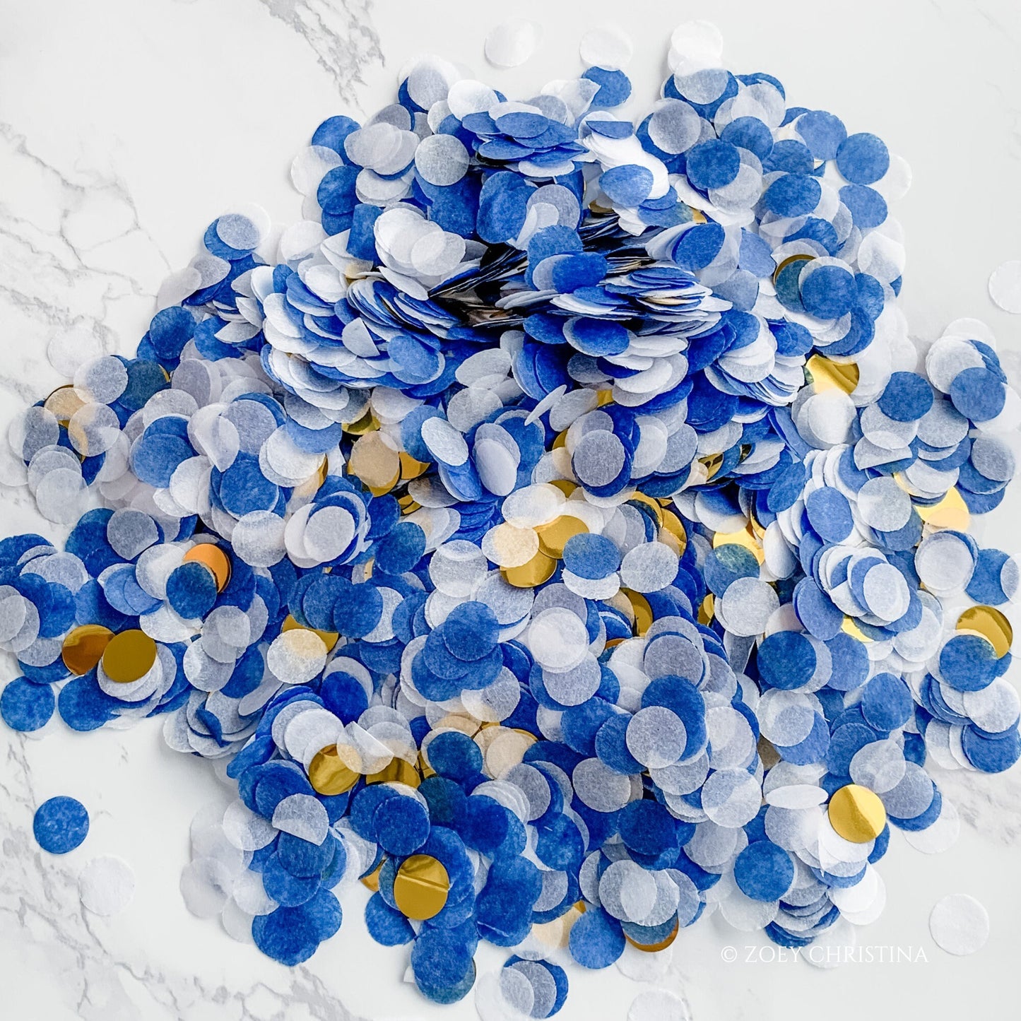 Blue Confetti Bulk Bundle 12 Packs | Nautical Party Decor | Baby Shower | 10g Each