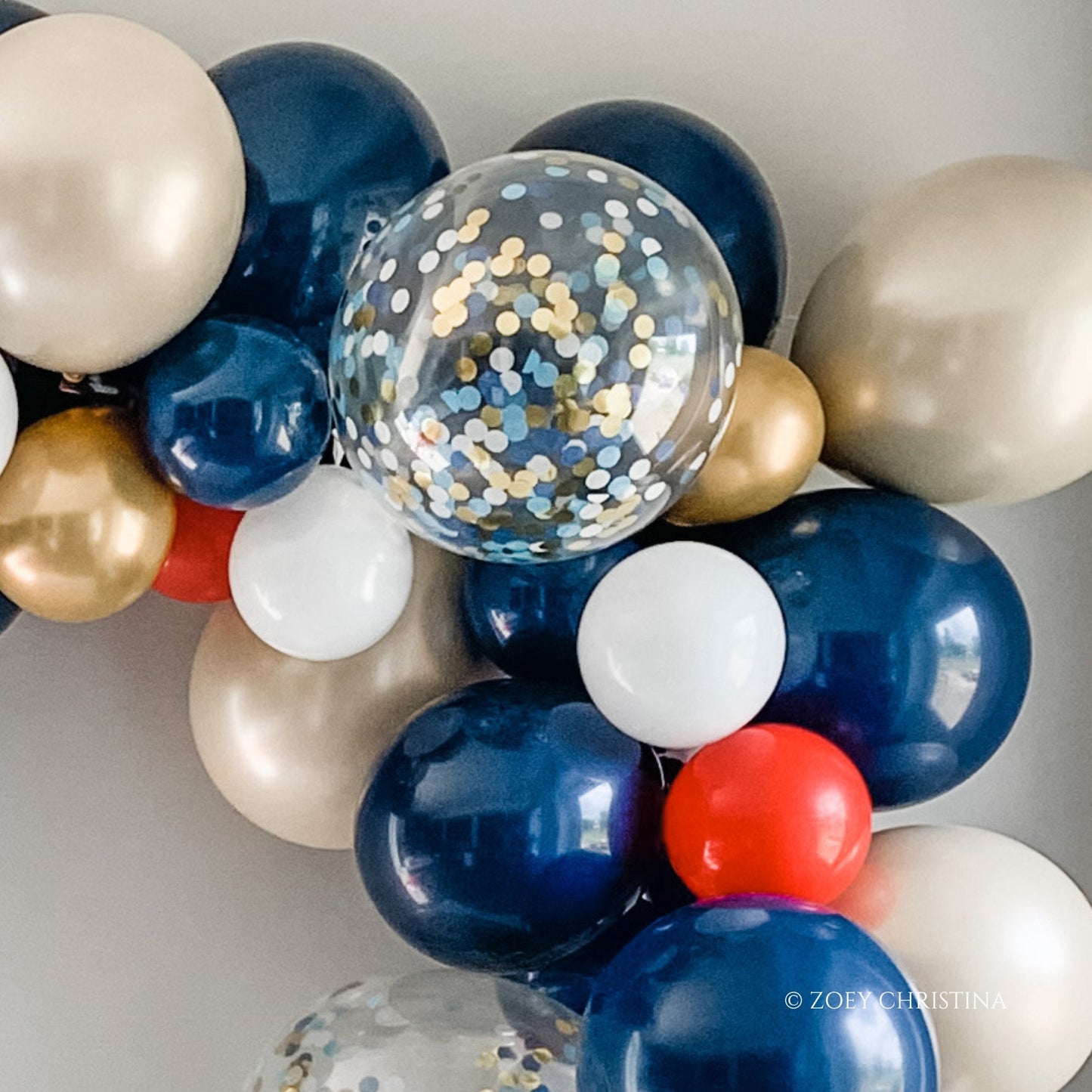 Pirate-Themed Balloon Garland Kit – Nautical Navy, Red & White Party Decor