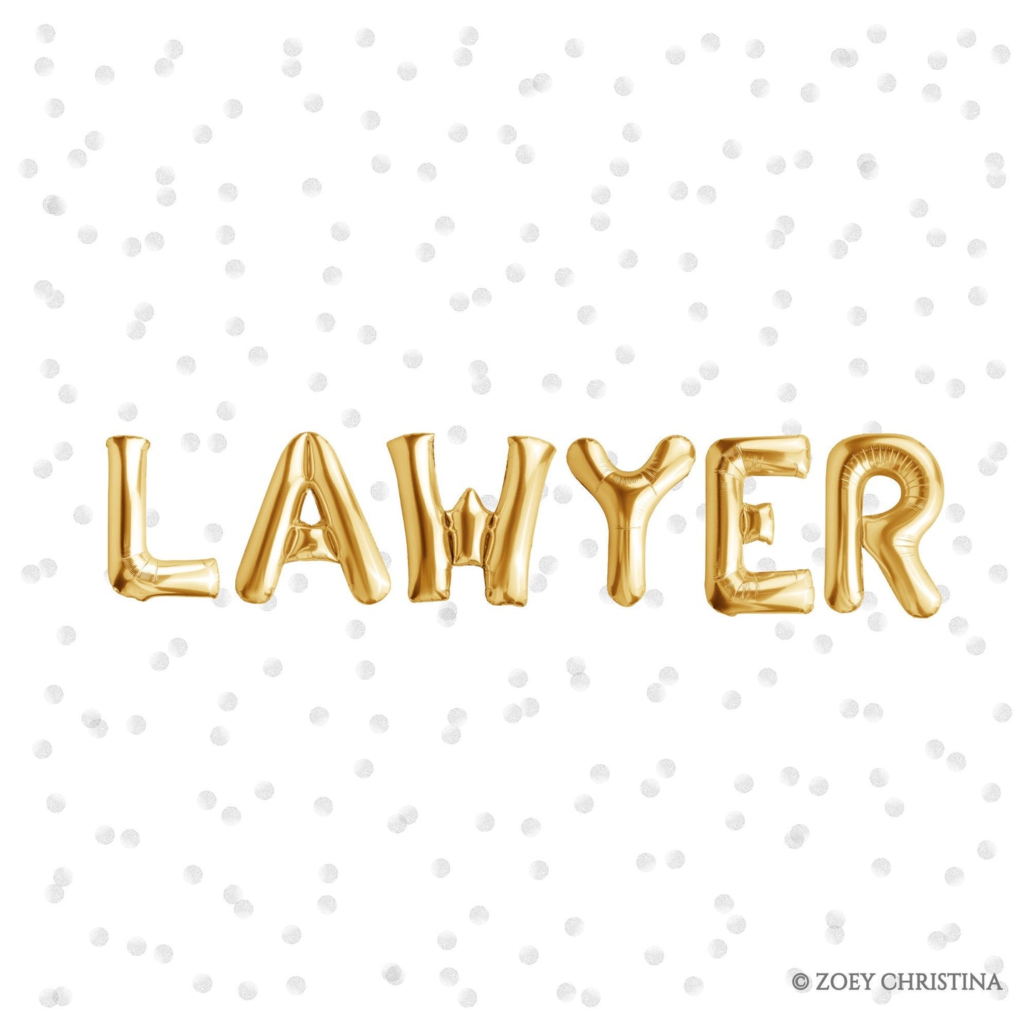 Foil Letter Balloons for Lawyers – "Case Closed" & More Sayings for Law School Events