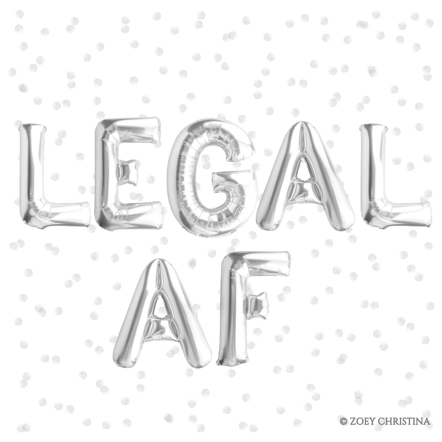 Foil Letter Balloons for Lawyers – "Case Closed" & More Sayings for Law School Events
