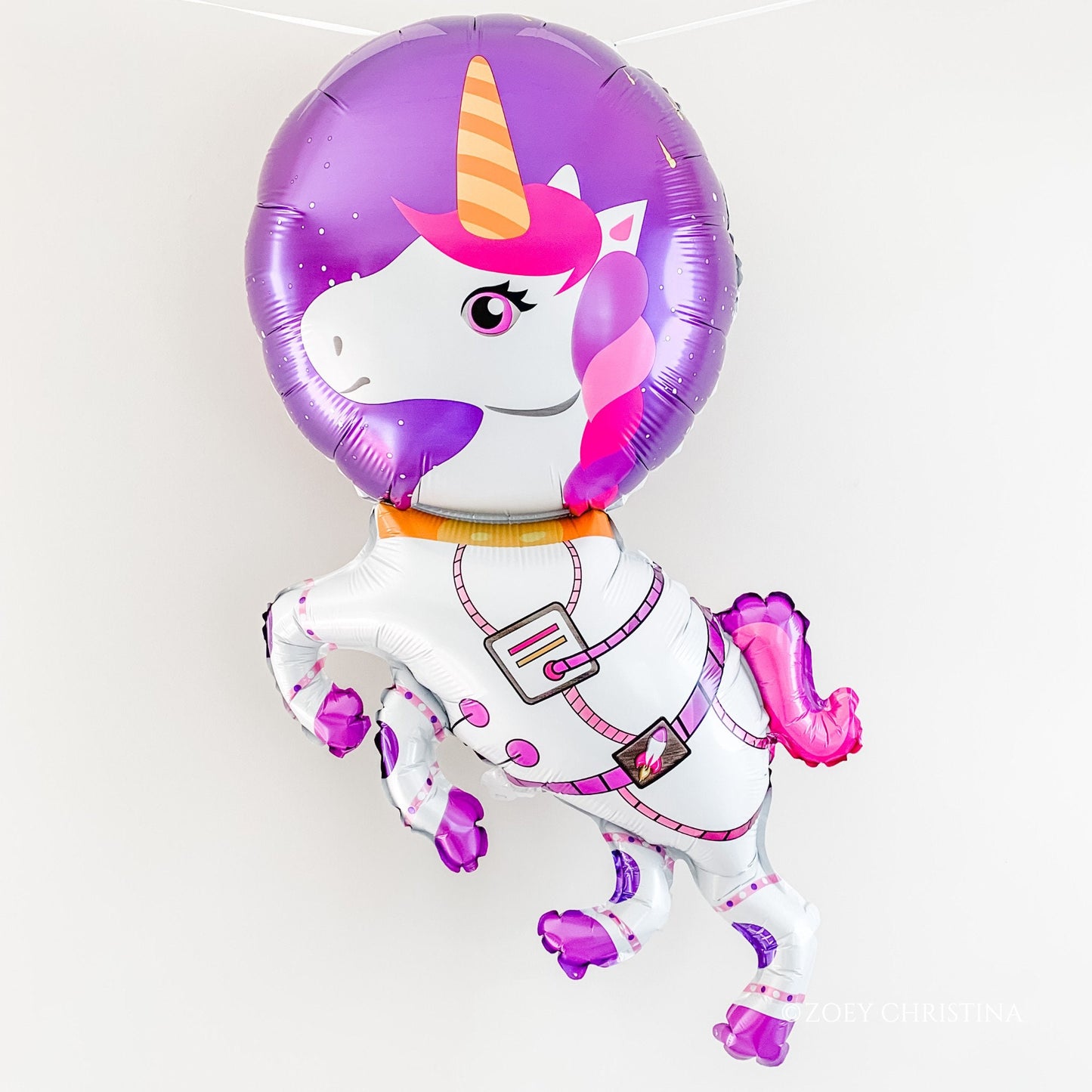 Space Unicorn Foil Balloon – Pink & Purple Cosmic Party Decor