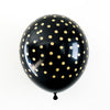 Black & Gold Polka Dot Balloons – NYE, Birthday, & Graduation Balloons