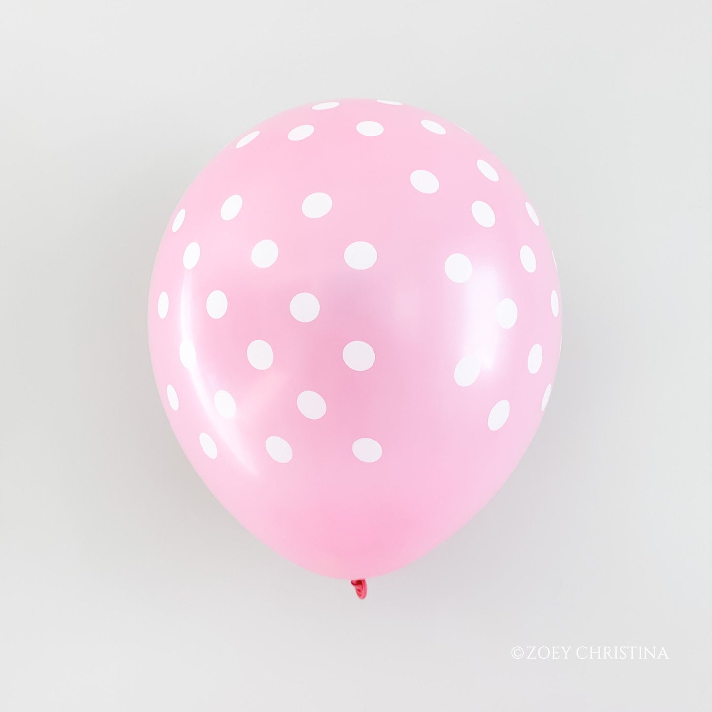 Pink & White Polka Dot Balloons โ Cute Party Balloons