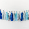 Space-Themed Tassel Pack – Blue & Silver Outer Space Party Decor