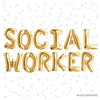 Social Worker Foil Balloon Letter Kits – Graduation & Career Celebration Decor