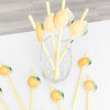 Lemon Paper Straws – 12-Pack Yellow or Pink Straws for Lemonade Stands & Summer Parties