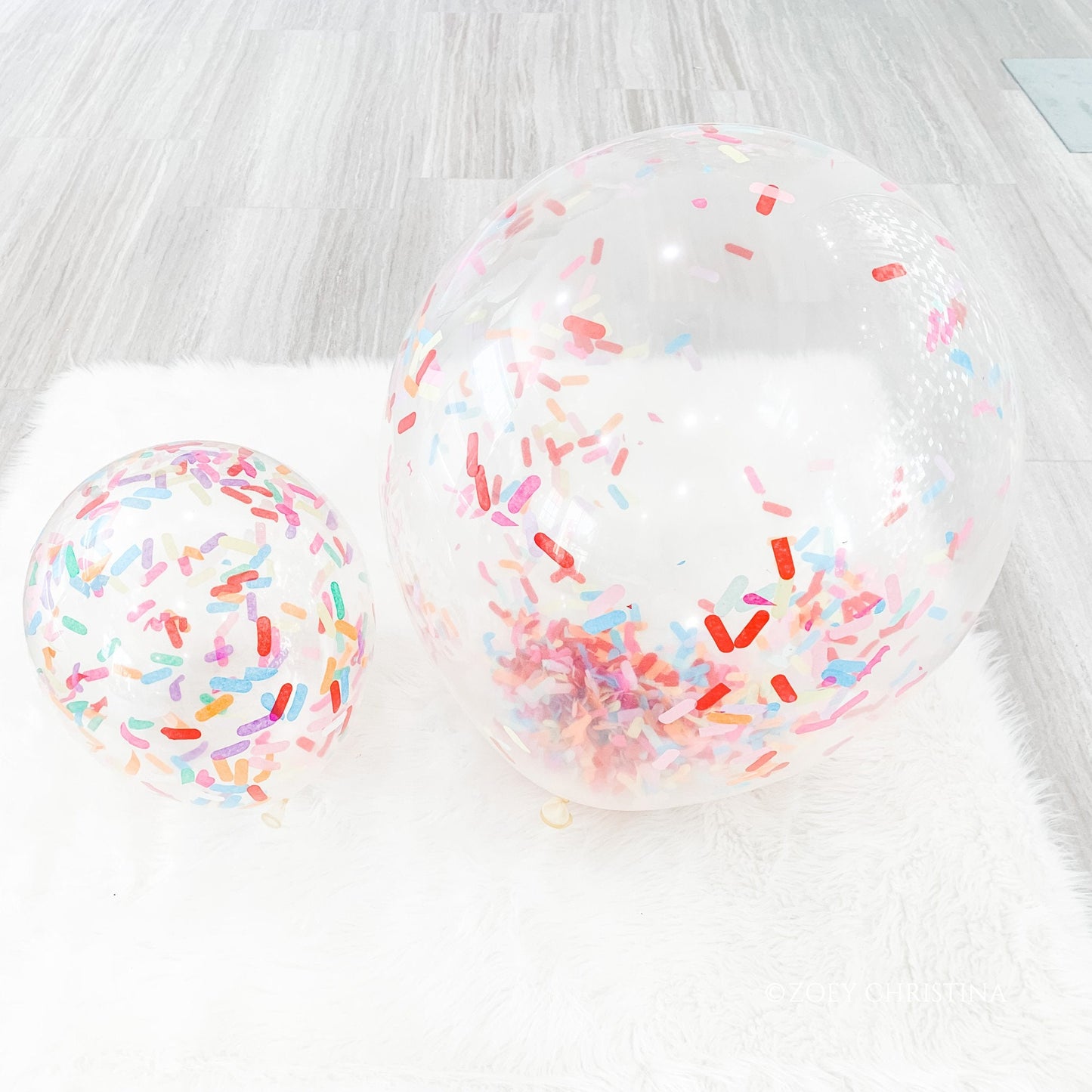Jumbo Sprinkle-Filled Balloon – Donut, Ice Cream & Candy-Themed Decor