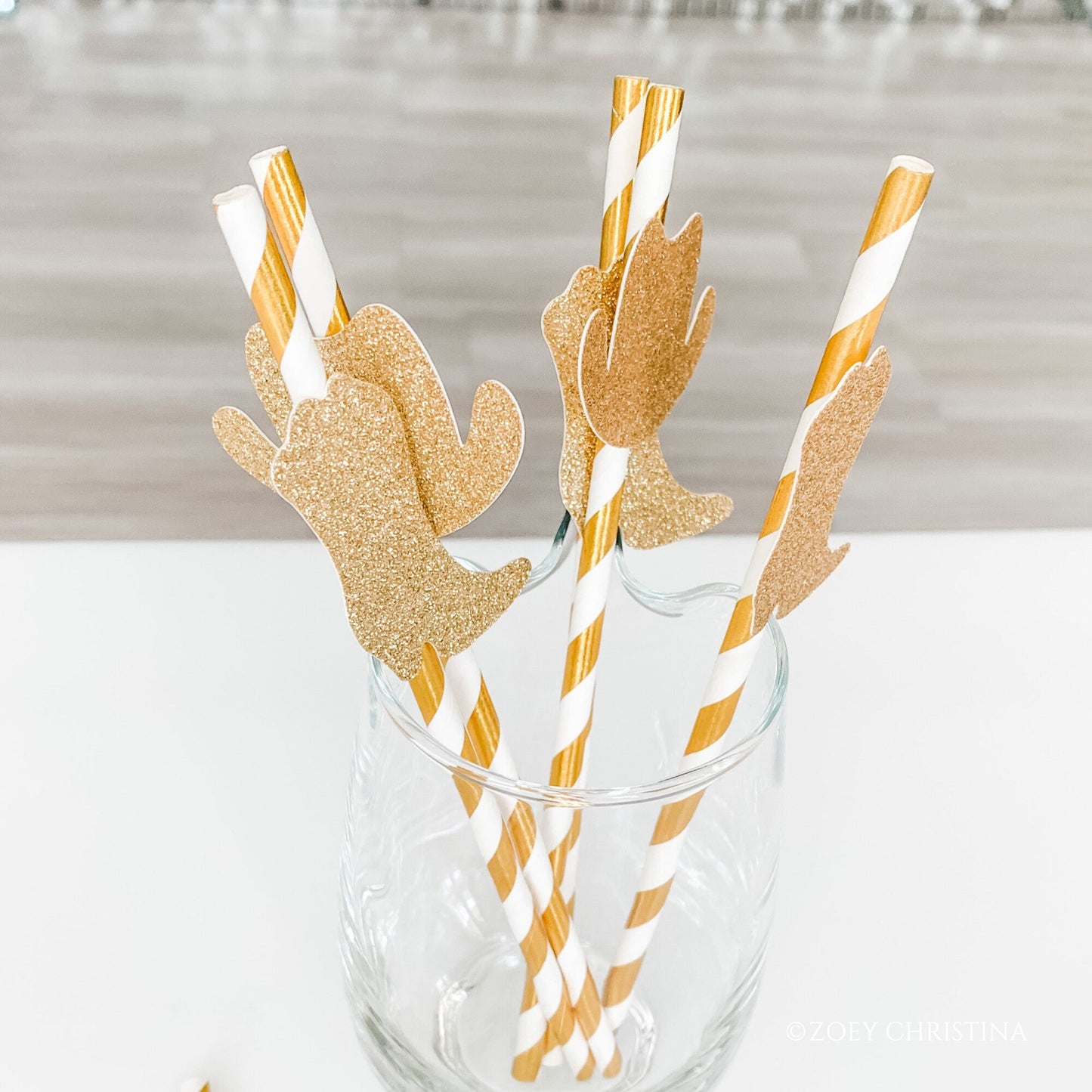 Western-Themed Paper Straws – Cowboy Boot & Hat Party Supplies