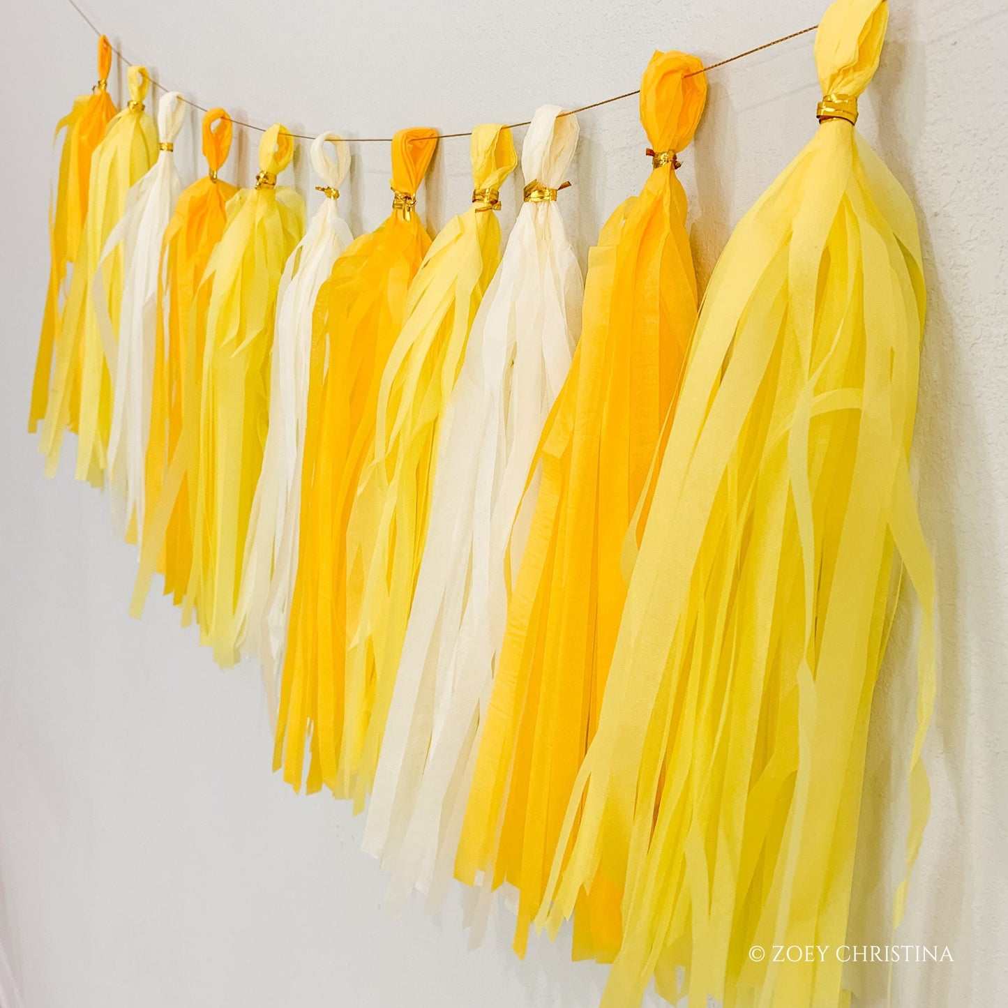 Yellow & Pink Tassel Pack – Lemon, Bee & Pink Lemonade Party Decoration