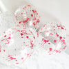 Blood Splatter Balloon – 12” Clear Latex Party Decor