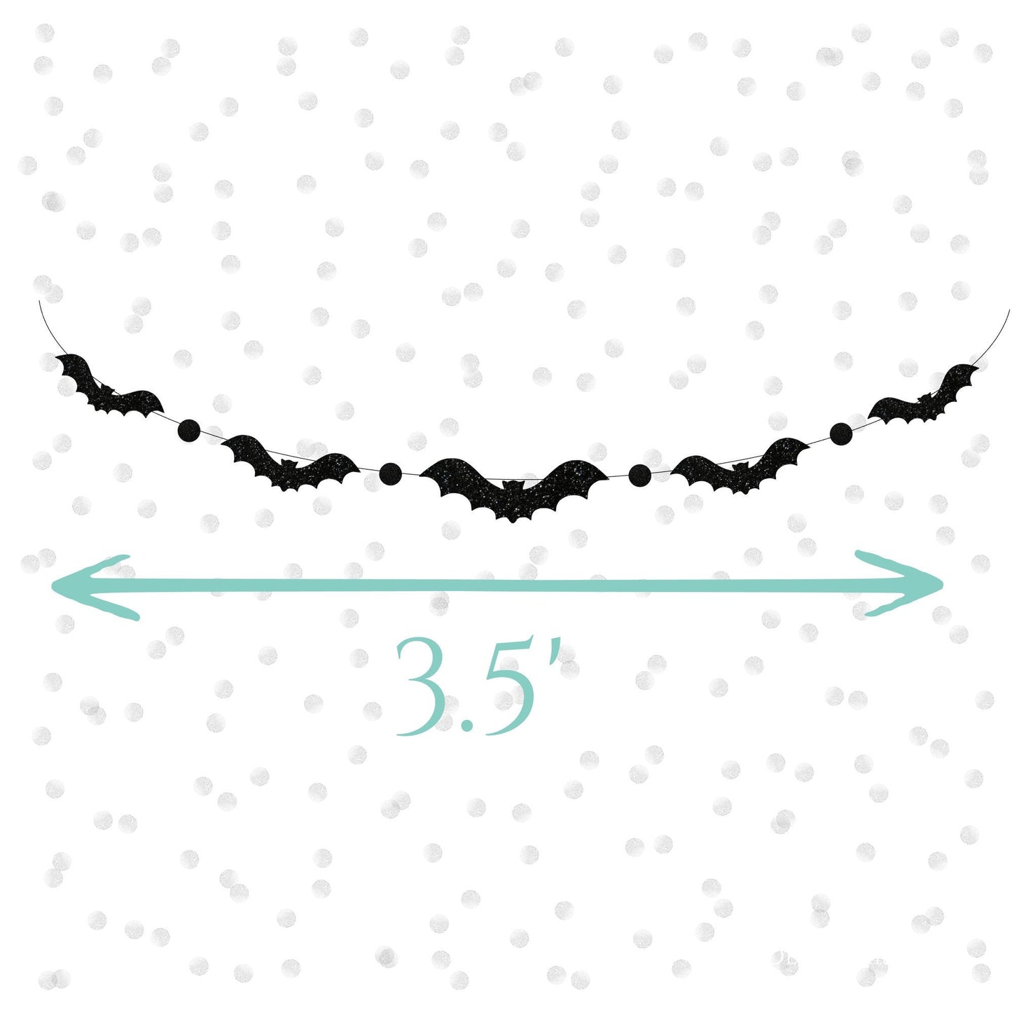 🖤 Exclusive Halloween Glitter Spider Banner – | Up to 42” Wide