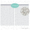 Disco Ball Foil Party Curtains – 6.5’ x 3.4’ (2 Pack) | 70s Party Backdrop