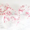 Blood Splatter Balloon – 12” Clear Latex Party Decor