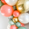 Soft-Toned Holiday Balloon Arch – Elegant Boho Christmas Party Decoration