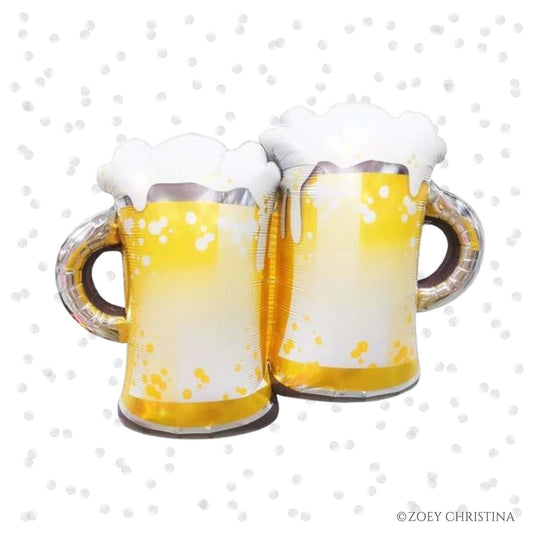 🍻 Jumbo Beer Mug Foil Balloon – Cheers!