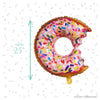 Donut-Shaped Balloon – 25" Large Foil Balloon for Birthdays & Brunch Parties