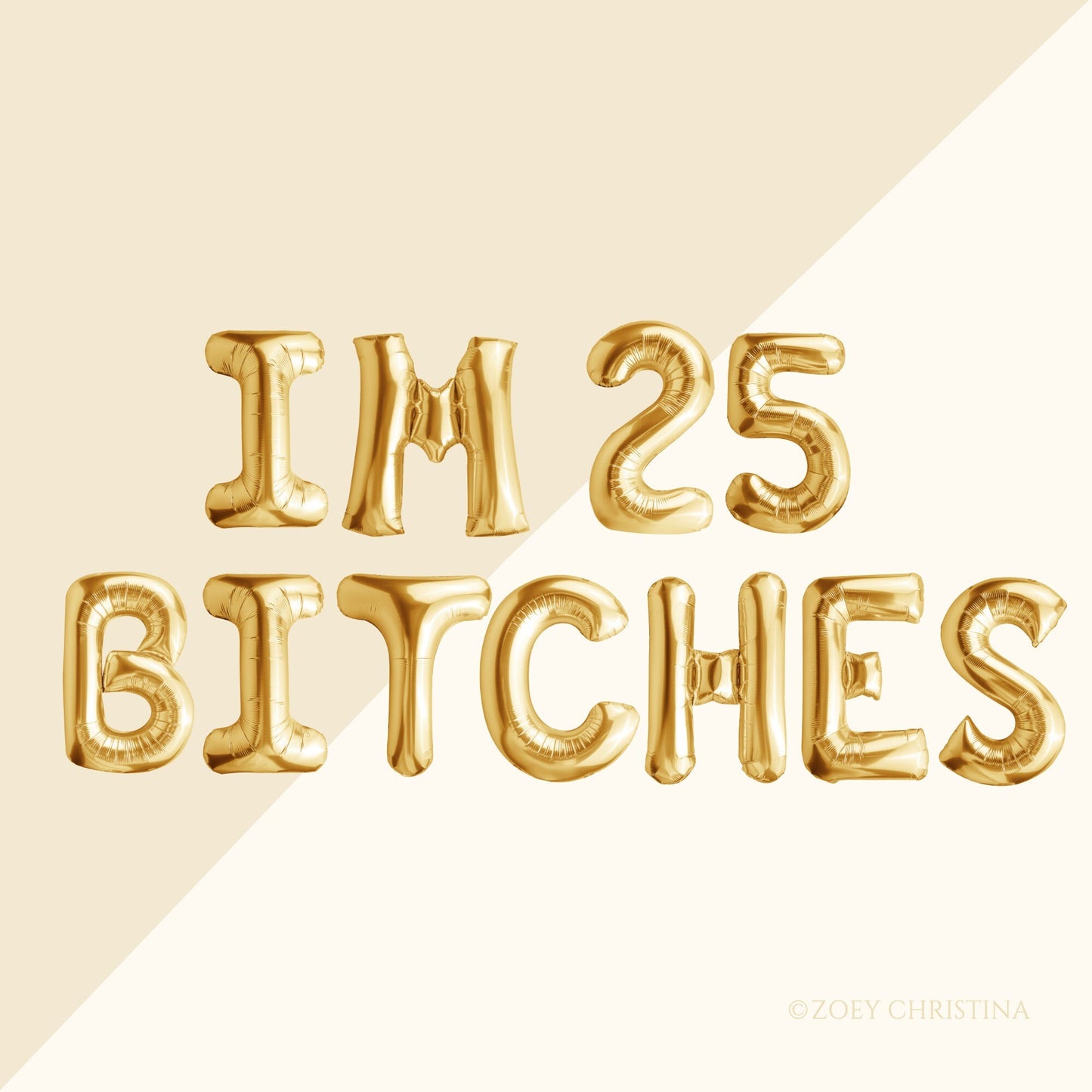 Foil Letter Balloon Kits – 25th Birthday & Anniversary Sayings | 16" Air-Fill Only