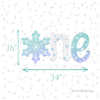 One Snowflake Foil Balloon – Winter Wonderland 1st Birthday Decor