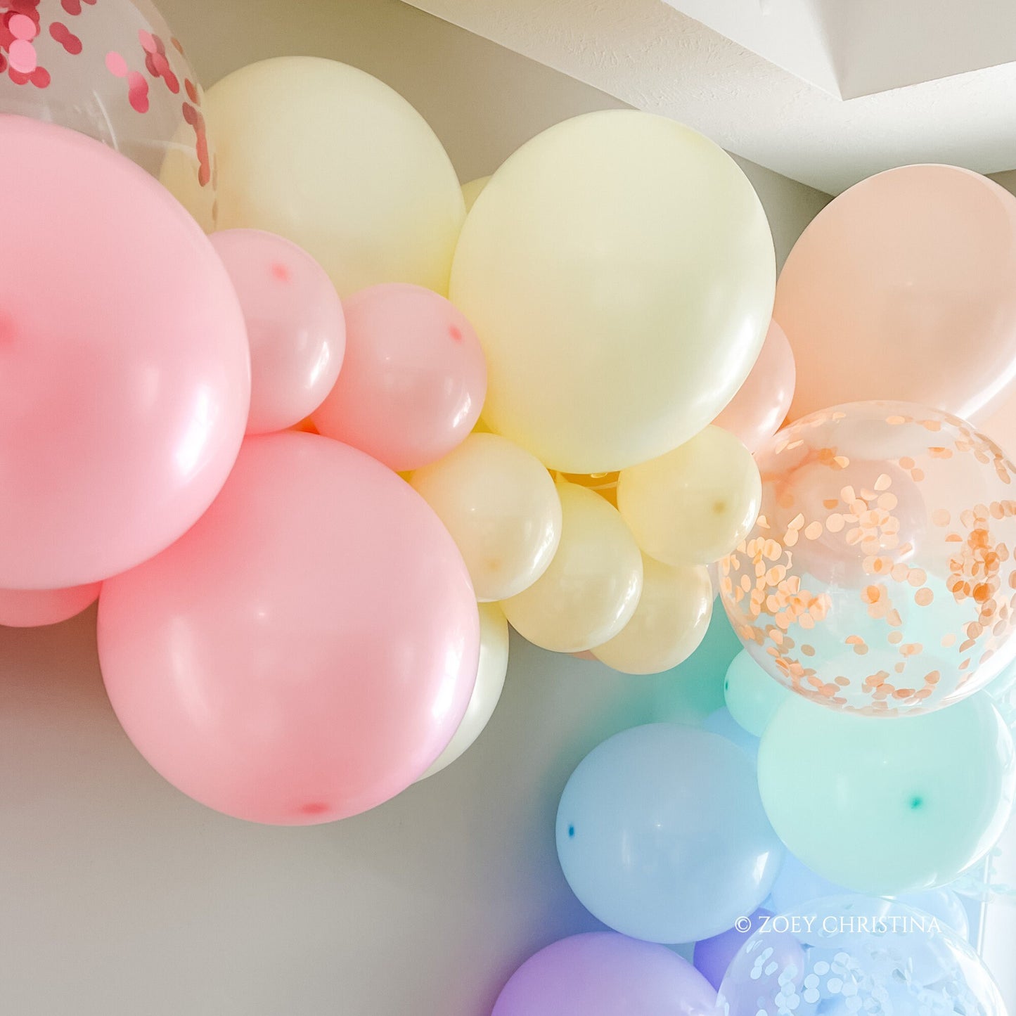 Spring Light Pastel Theme Balloon Garland | Sprinkles Ice Cream Donut