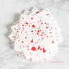 Blood Splatter Drink Napkins – 20 Pack for Halloween & Horror Parties