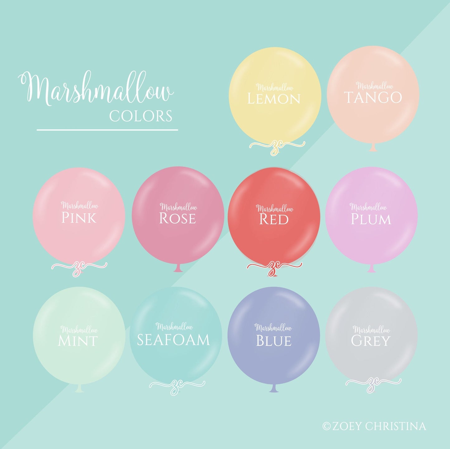 Dreamy Pastel Balloons โ Wedding, Baby Shower & Birthday Decor
