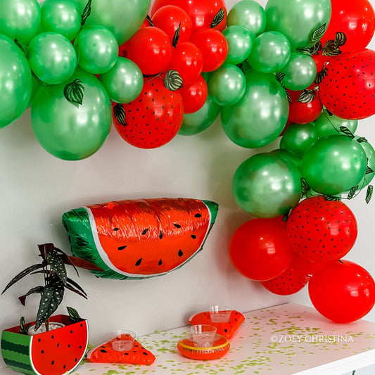Juicy Watermelon Balloon Garland β Summer BBQ & Baby Shower Decor