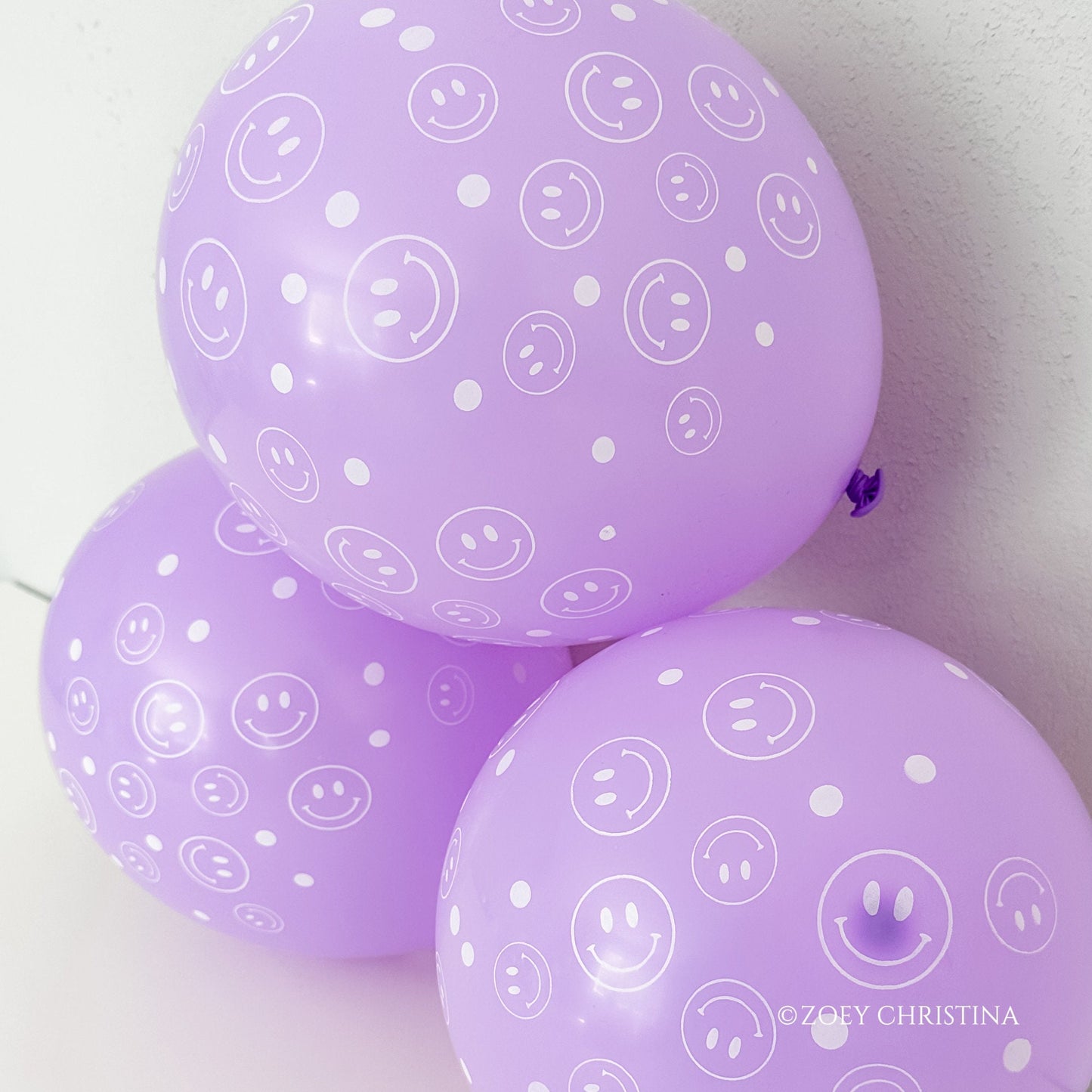 Smiley Face Pattern Balloons – Cute Pastel Party Decorations